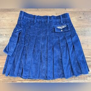 Utiliclan Utilikilts Rare Navy Blue Corduroy  Spartan Kilt Size 41 Tall